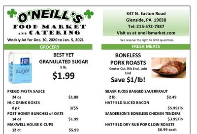 O'Neill's Food Market New Year Weekly Ad Flyer December 30, 2020 to January 5, 2021