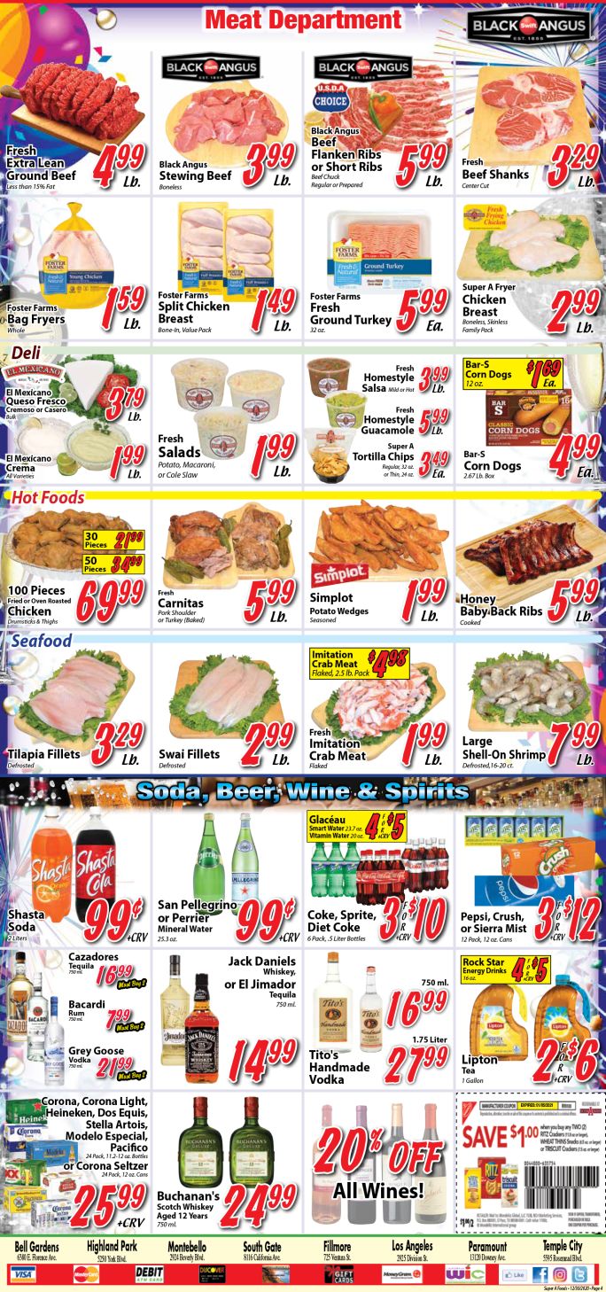 Super A Foods New Year Weekly Ad Flyer December 30, 2020 to January 5, 2021