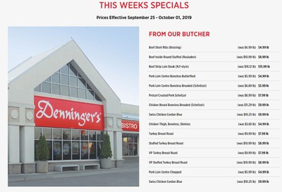 Denninger's Weekly Specials September 25 to October 1