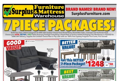 Surplus Furniture & Mattress Warehouse (Lethbridge) Flyer September 3 to 30