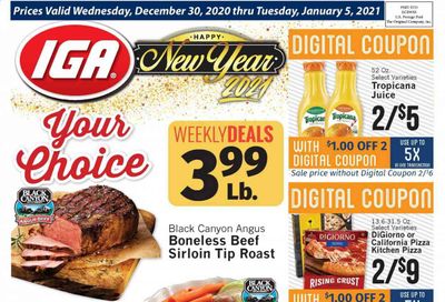 IGA Weekly Ad Flyer December 30 to January 5