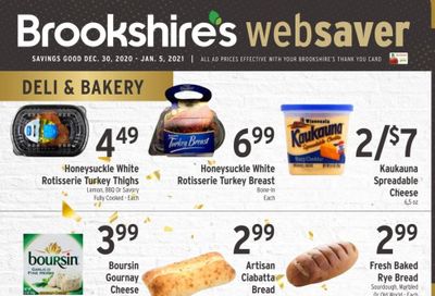 Brookshires Weekly Ad Flyer December 30 to January 5