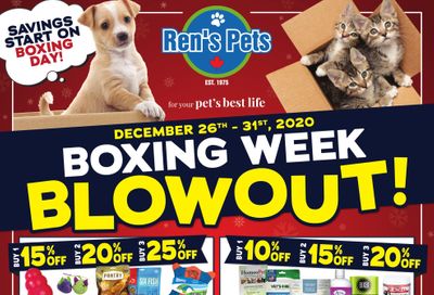 Ren's Pets Depot Boxing Week Sale Flyer December 26 to 31