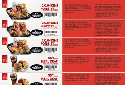 McDonald's Canada Coupons (MB) Valid until February 1