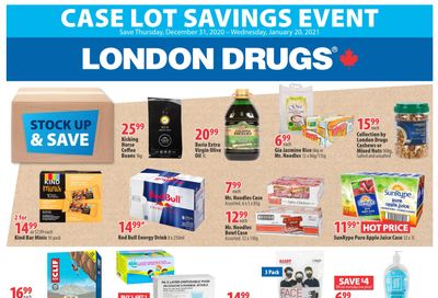 London Drugs Case Lot Savings Event Flyer December 31 to January 20