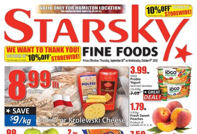 Starsky Foods (Hamilton) Flyer September 26 to October 9