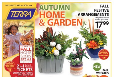 Terra Greenhouses Flyer September 26 to October 2
