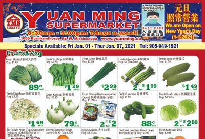 Yuan Ming Supermarket Flyer January 1 to 7