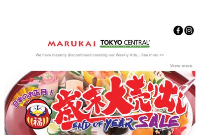 Marukai New Year Sale Ad Flyer December 26, 2020 to January 6, 2021