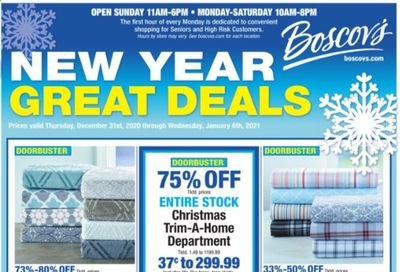 Boscov's Weekly Ad Flyer December 31 to January 6