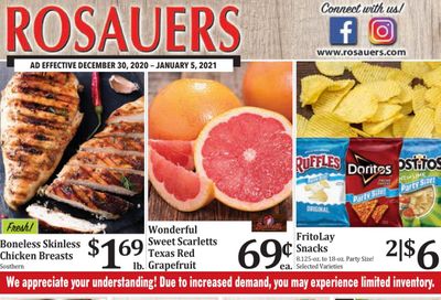 Rosauers Weekly Ad Flyer December 30 to January 5