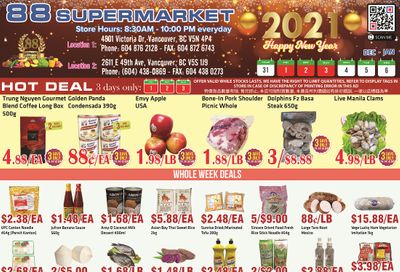 88 Supermarket Flyer December 31 to January 6