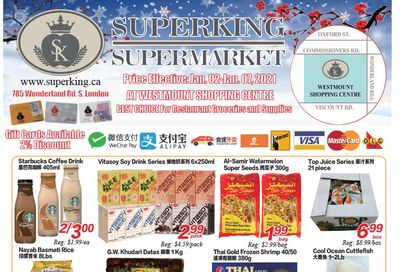 Superking Supermarket (London) Flyer January 2 to 7