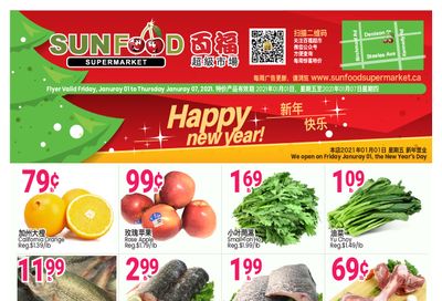Sunfood Supermarket Flyer January 1 to 7