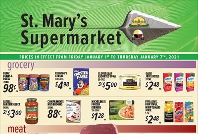 St. Mary's Supermarket Flyer January 1 to 7