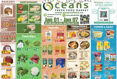 Oceans Fresh Food Market (Brampton) Flyer January 1 to 7