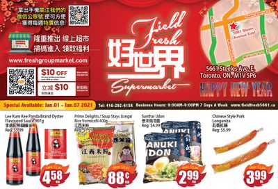 Field Fresh Supermarket Flyer January 1 to 7