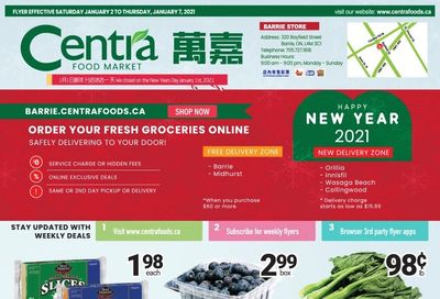 Centra Foods (Barrie) Flyer January 2 to 7