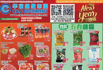 C&C Supermarket Flyer January 1 to 7