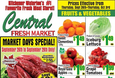 Central Fresh Market Flyer September 26 to October 3