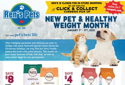 Ren's Pets Depot Flyer January 1 to 17