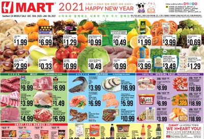 H Mart (CA) New Year Weekly Ad Flyer January 1 to January 5, 2021