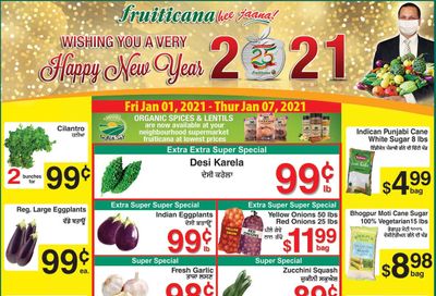 Fruiticana (Edmonton) Flyer January 1 to 7