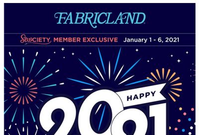 Fabricland (West) Flyer January 1 to 6