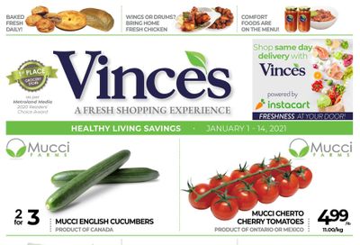 Vince's Market Flyer January 1 to 14
