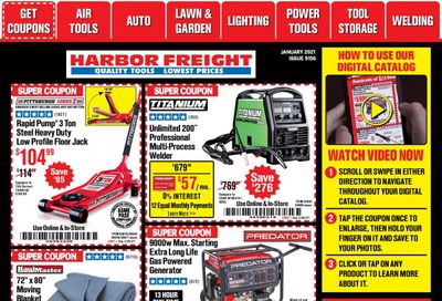 Harbor Freight Weekly Ad Flyer January 1 to January 28