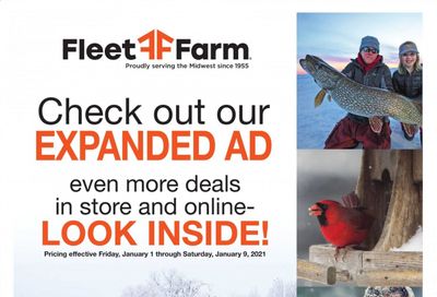 Fleet Farm Weekly Ad Flyer January 1 to January 9