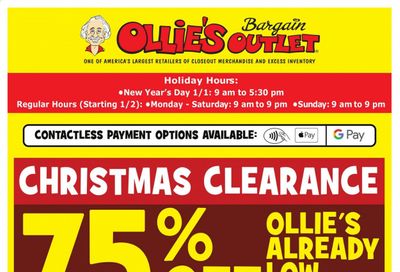 Ollie's Bargain Outlet Weekly Ad Flyer January 1 to January 6