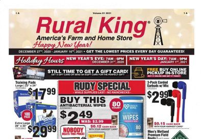 Rural King Weekly Ad Flyer December 27 to January 16