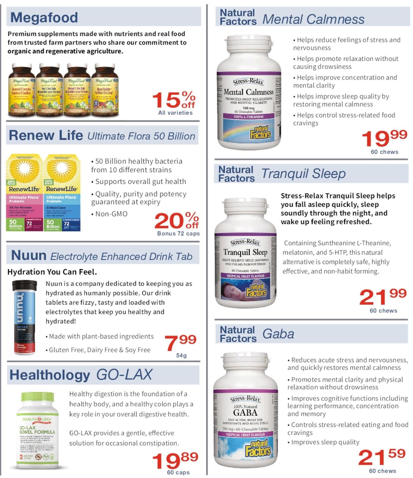 Noah's Natural Foods Flyer January 1 to 31