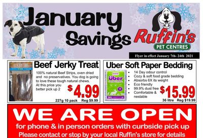 Rufiin's Pet Centre Flyer January 7 to 24