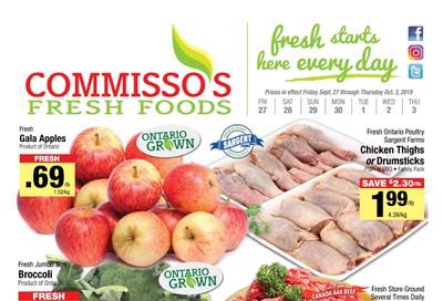 Commisso's Fresh Foods Flyer September 27 to October 3