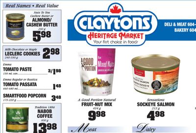 Claytons Heritage Market Flyer January 2 to 7