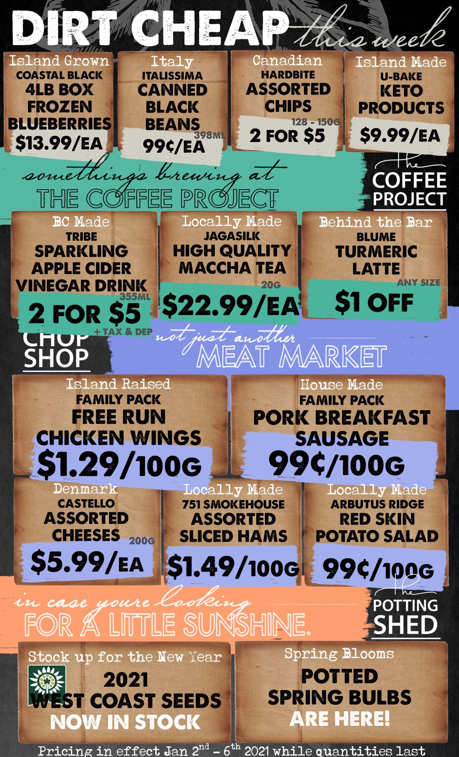 The Root Cellar Flyer January 2 to 6