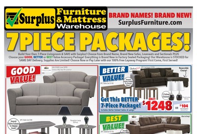 Surplus Furniture & Mattress Warehouse (Charlottetown) Flyer September 3 to 30
