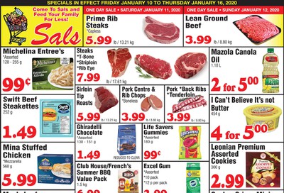 Sal's Grocery Flyer January 10 to 16
