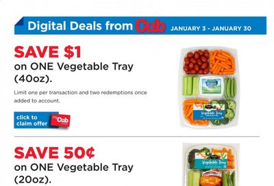 Cub Foods Weekly Ad Flyer January 3 to January 30