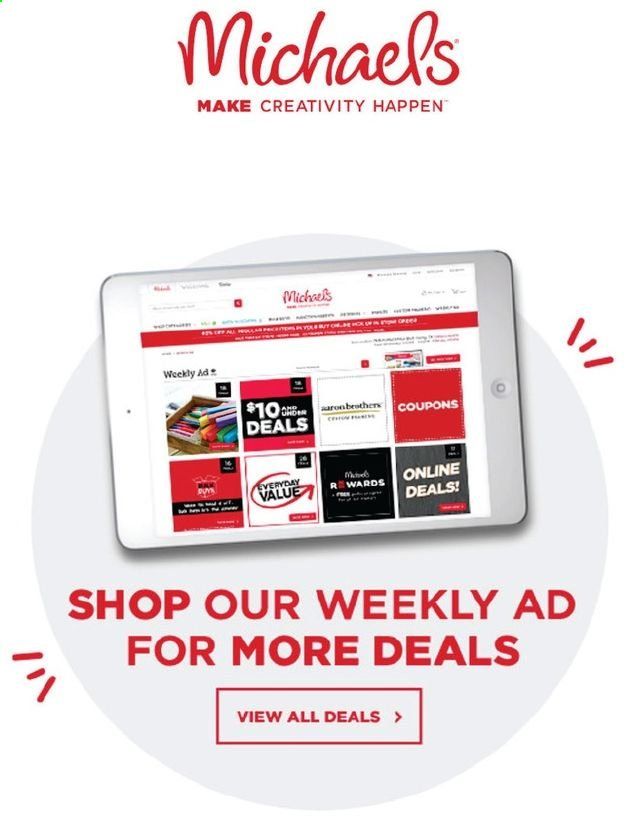 Michaels Weekly Ad Flyer January 3 to January 9