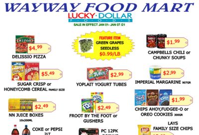 WayWay Food Mart Flyer January 1 to 7