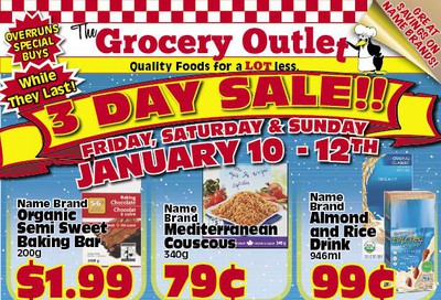 The Grocery Outlet 3-Day Sale Flyer January 10 to 12