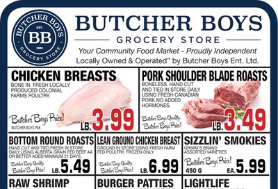 Butcher Boys Grocery Store Flyer January 10 to 17