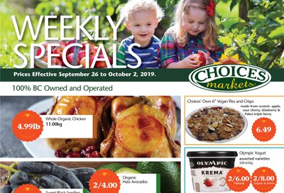 Choices Market Flyer September 26 to October 2