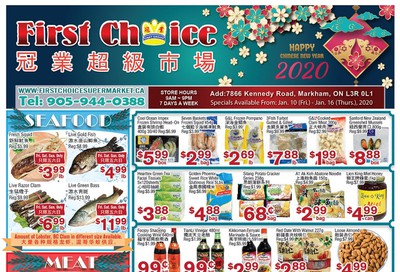 First Choice Supermarket Flyer January 10 to 16