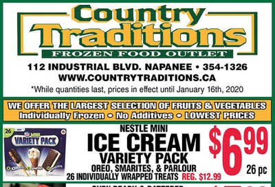 Country Traditions Flyer January 9 to 16