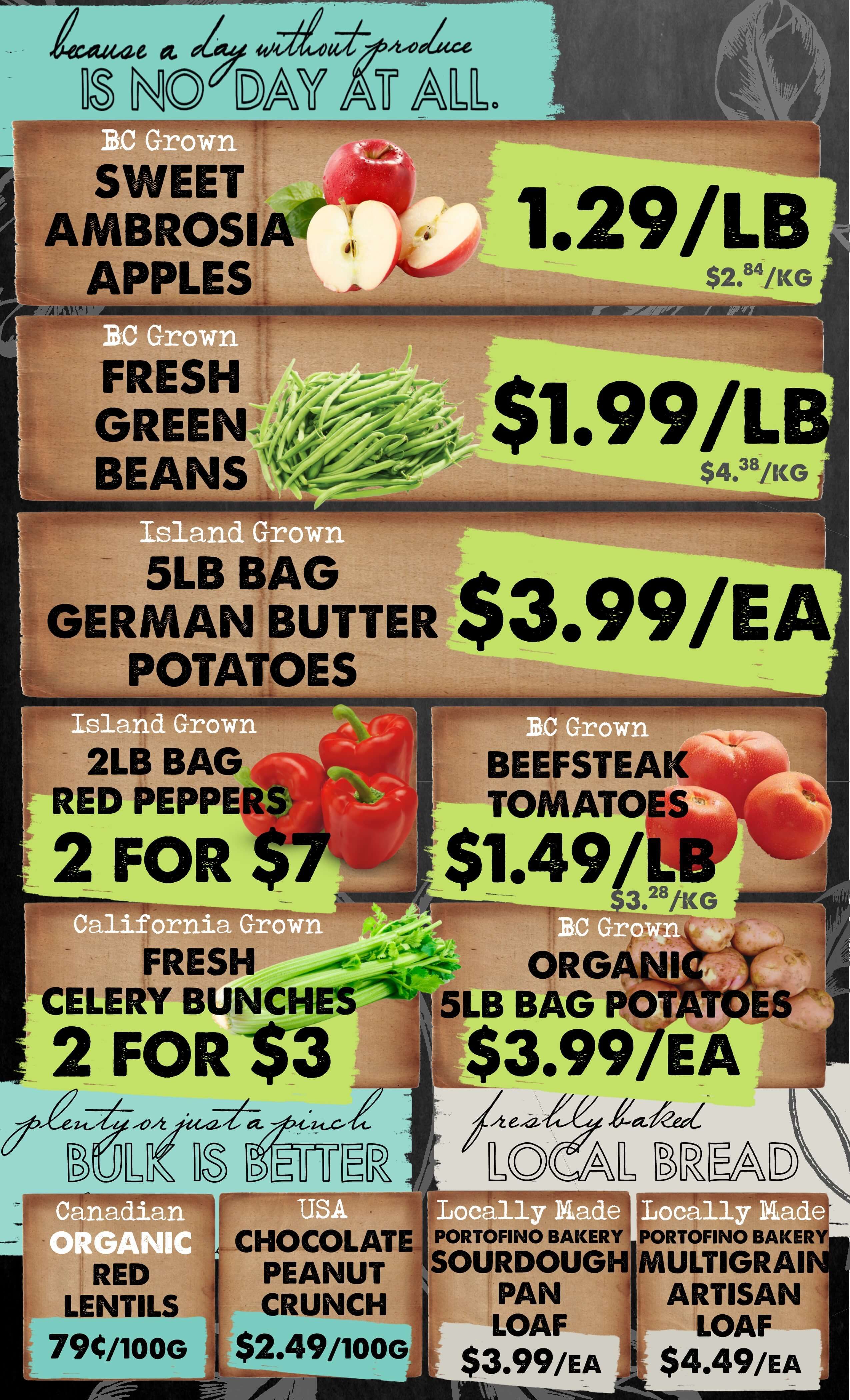 The Root Cellar Flyer September 26 to October 2