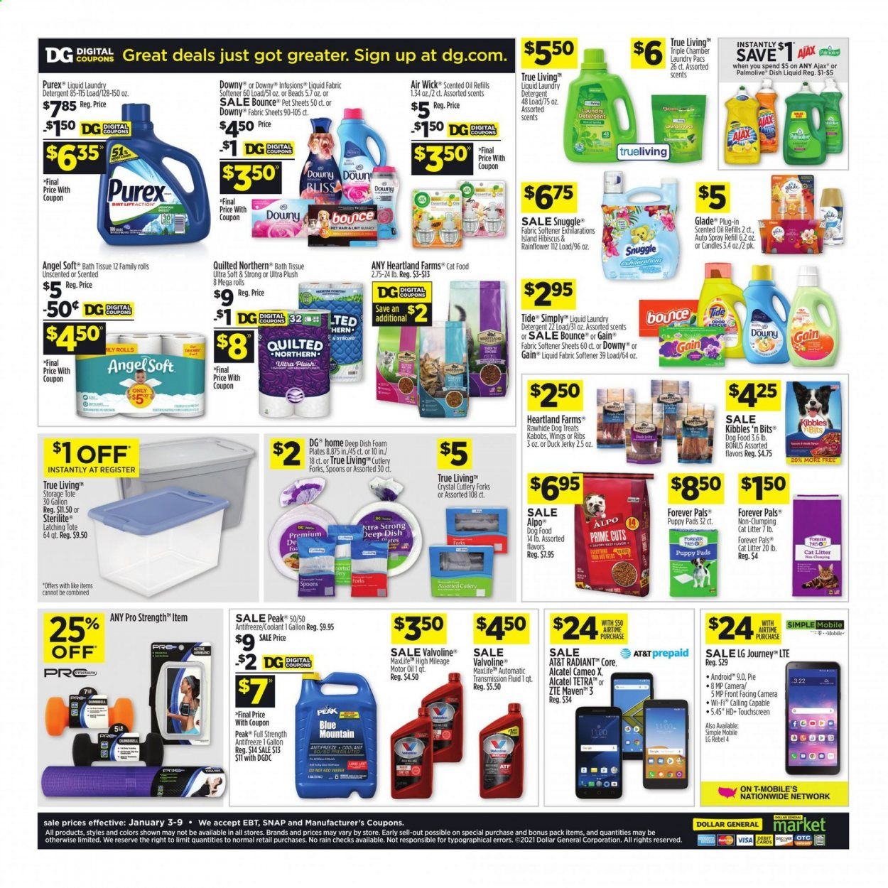 Dollar General (AZ, IN, NY) Weekly Ad Flyer January 3 to January 9